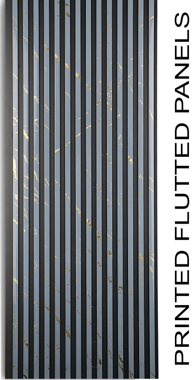Printed Fluted Panels by The Royal Decor